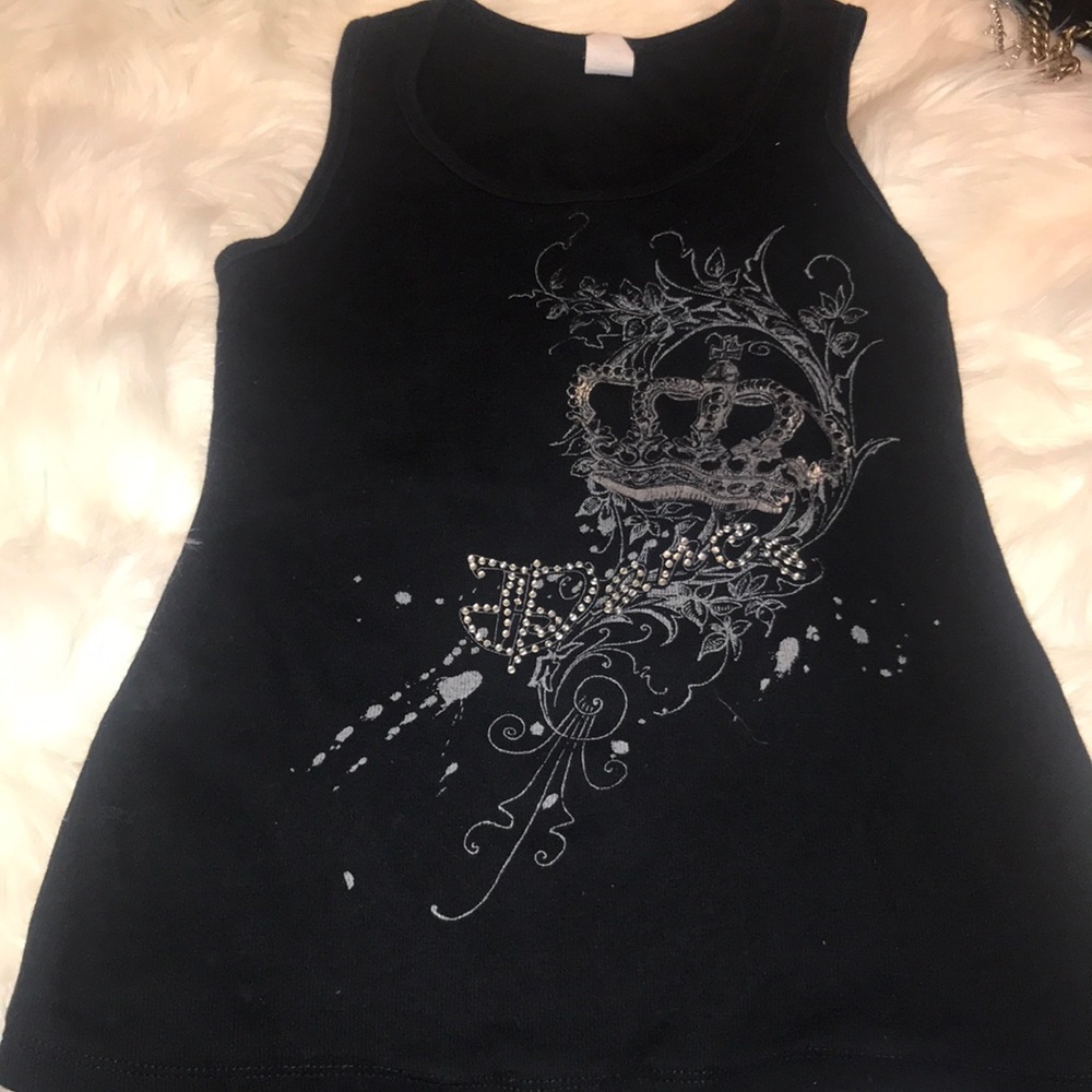 Girl’s Rhinestone Dance crown tank size Large